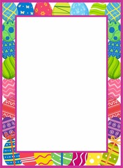 Easter Egg writing paper-template 