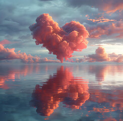 Clouds Shaped Like a Heart