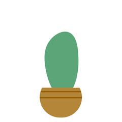 Illustration of a Cactus Plant in a Pot