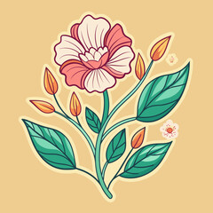  T-shirt sticker design that whispers of spring's arrival
