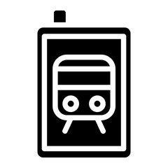 training glyph icon