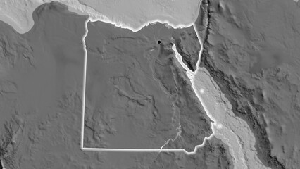 Shape of Egypt. Glowed. Bilevel. © zelwanka