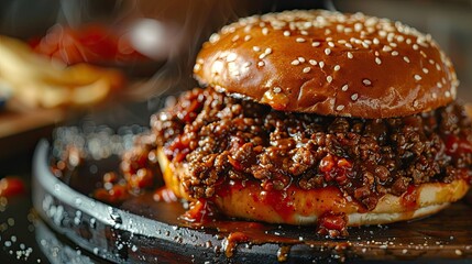 Greeting Card and Banner Design for Social Media or Educational Purpose of National Sloppy Joe Day Background