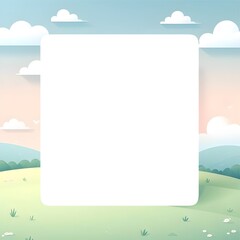 Fototapeta premium 봄 풍경 프레임