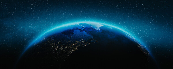 Planet Earth - Atlantic America night © 1xpert