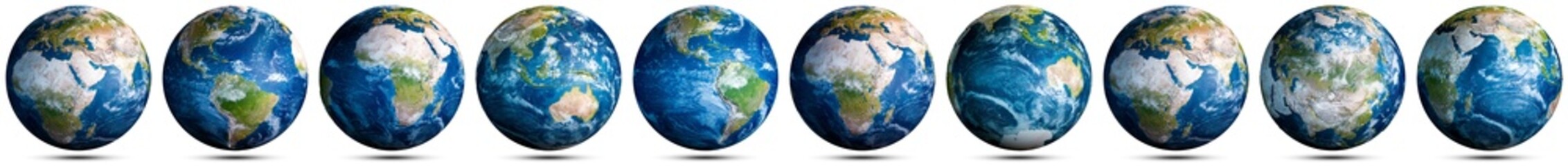 Earth globe world map set - 758150854