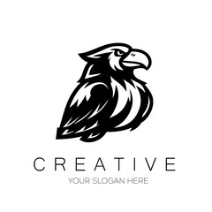 Cartoon Bird Vector Design. creative Bard logo design