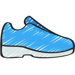 Meubelstickers Trainer Shoes Icon © Juicy Studios