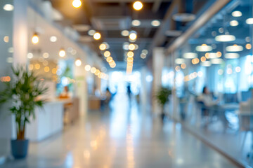 Blurred Casual Business Office Scene with Bokeh Background - Creative Content for Image Banks