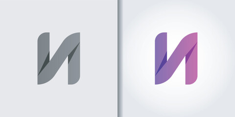 letter n logo set