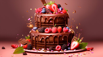 vector illustration for birthday cake