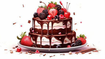 vector illustration for birthday cake