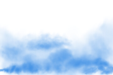 Blue smog clouds on floor. Fog or smoke. Isolated transparent special effect. Morning fog over land or water surface. Magic haze. PNG.
