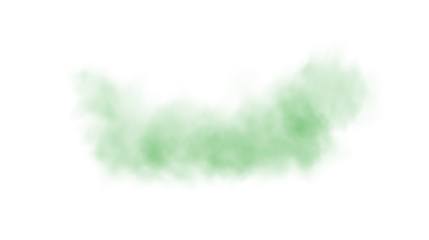 Green smog clouds on floor. Fog or smoke. Isolated transparent special effect. Morning fog over land or water surface. Magic haze.