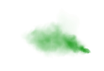 Fototapeta na wymiar Green smog clouds on floor. Fog or smoke. Isolated transparent special effect. Morning fog over land or water surface. Magic haze.