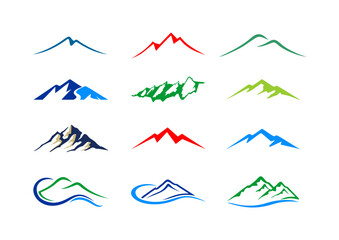 MOUNTAIN LOGO VECTOR SET COLLECTION