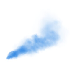 Blue smog clouds on floor. Fog or smoke. Isolated transparent special effect. Morning fog over land or water surface. Magic haze. PNG.
