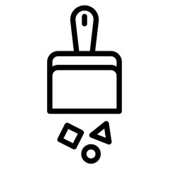 cleaning line icon