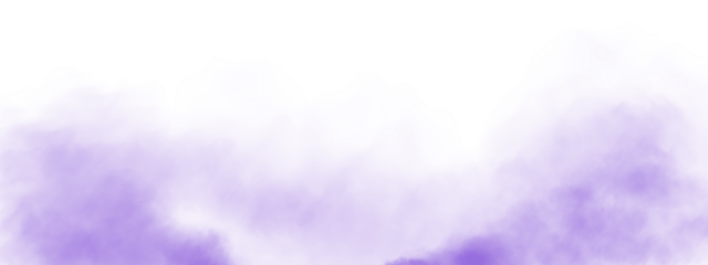 Purple smog clouds on floor. Fog or smoke. Isolated transparent special effect. Morning fog over land or water surface. Magic haze. PNG.


