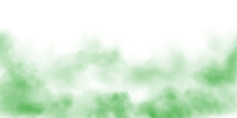 Green smog clouds on floor. Fog or smoke. Isolated transparent special effect. Morning fog over...