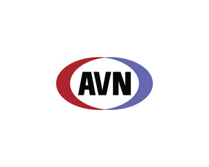 AVN logo design vector template