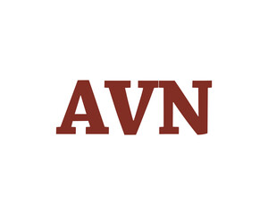 AVN logo design vector template