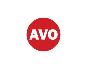 AVO logo design vector template