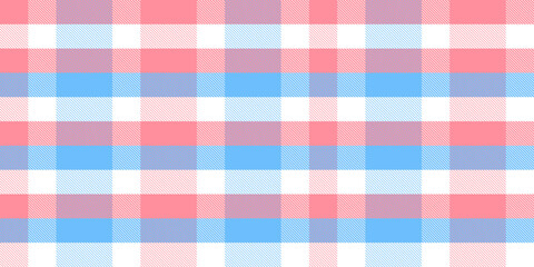 Gingham pattern background. Retro tablecloth texture. Abstract color full of Scott pattern. Pastel gingham seamless background for print on fabric. Vector art
