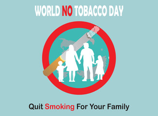 This is simple and vector World No Tobacco Day background and it is editable.