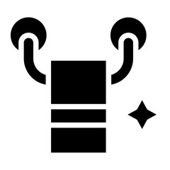 cleaning glyph icon