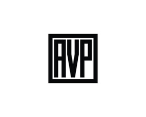 AVP logo design vector template