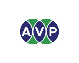 AVP logo design vector template