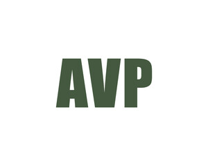AVP logo design vector template