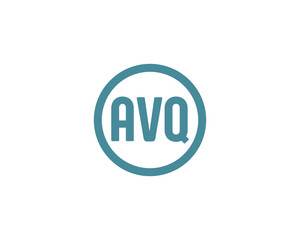 AVQ Logo design vector template