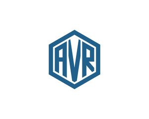 AVR Logo design vector template