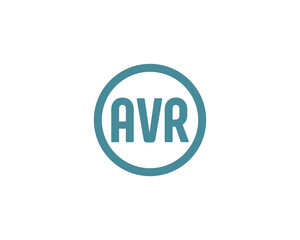 AVR Logo design vector template