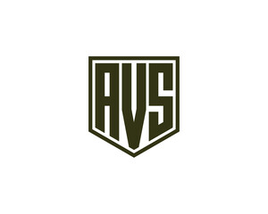 AVS logo design vector template