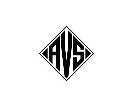 AVS logo design vector template