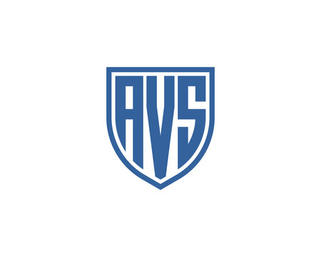 AVS logo design vector template