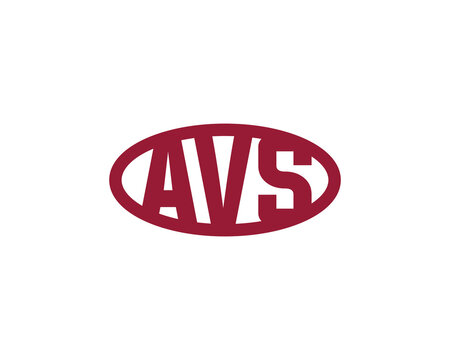 AVS logo design vector template