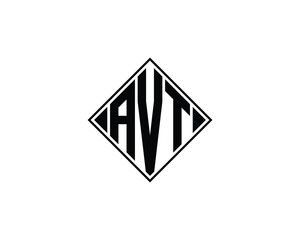 AVT logo design vector template