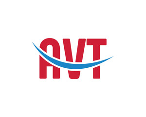 AVT logo design vector template