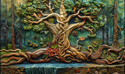 3d tree wallpaper