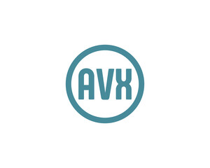 AVX logo design vector template
