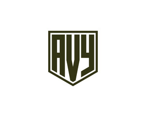 AVY logo design vector template