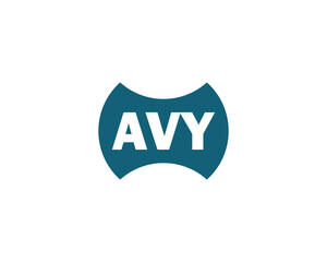 AVY logo design vector template