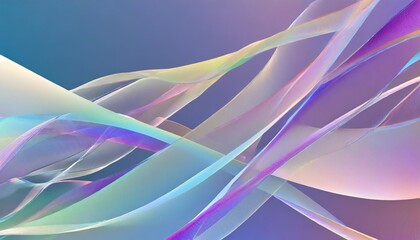 elegant wavy formations of ribbons in a surreal 3d blue and purple gradient background colorful abstract iridescent harmony abstract wavy multi colored website template concept