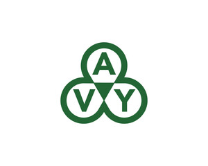 AVY logo design vector template