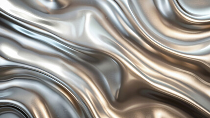 Abstract background with a wavy metallic texture