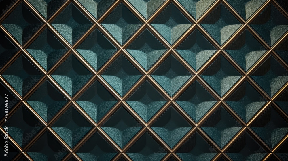 Poster geometric background with diamond grid patterns